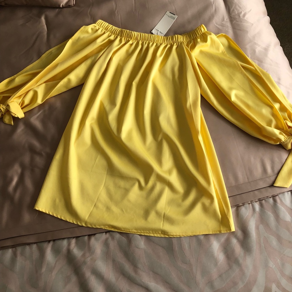 Pretty vibrant yellow summer blouse